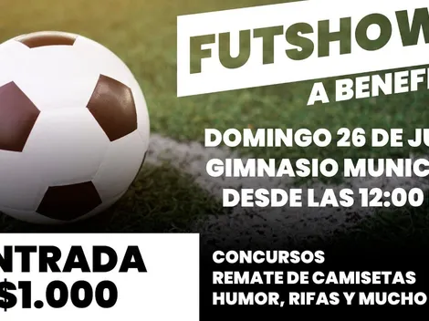 Futshow a beneficio en Mostazal