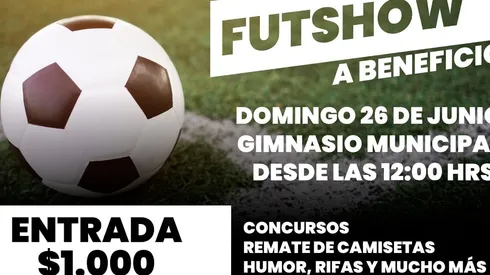 Grandes artistas se suman a un futshow a beneficio este fin de semana en San Francisco de Mostazal.
