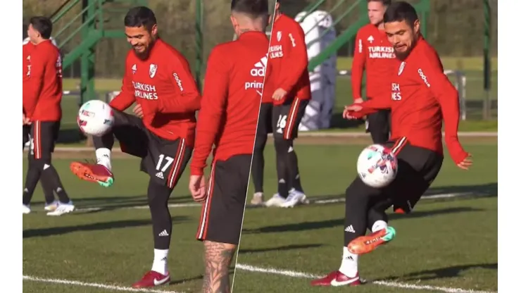 Paulo Díaz muestra su talento y espera por el regreso a las canchas con River