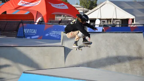 Josefina Tapia compitiendo