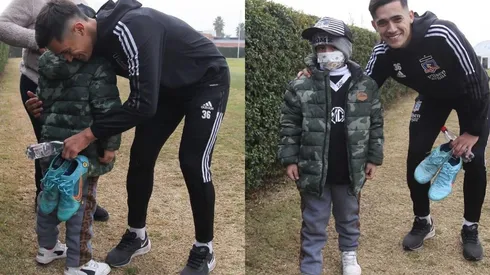 Joaquín pudo compartir con su ídolo, Pablo Solari