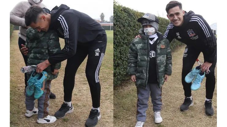 Joaquín pudo compartir con su ídolo, Pablo Solari