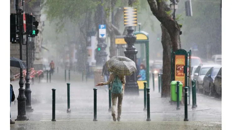 Lluvia en Santiago
