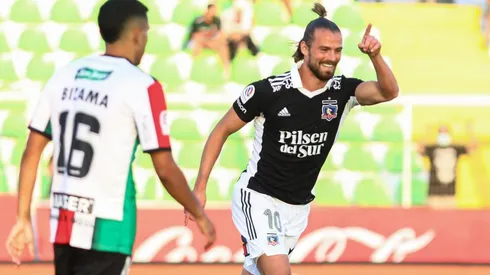 Santos anotó ante Palestino el único gol con la camiseta de Colo Colo