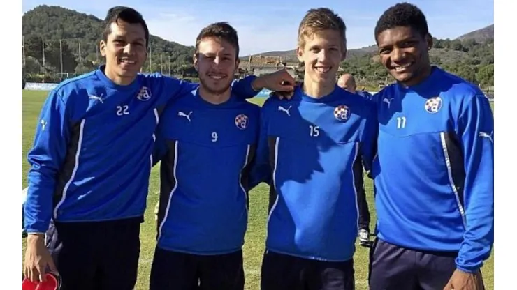 Ángelo Henríquez y Junior Fernandes fueron muy cercanos a Dani Olmo en el Dinamo de Zagreb.