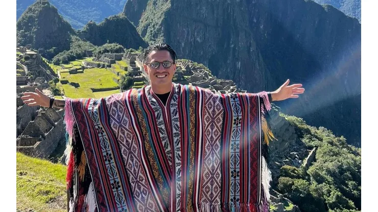 Lapadula conoció Machu Picchu en sus vacaciones.