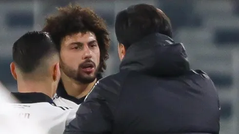 Falcón y Quinteros discuten en la cancha del Monumental