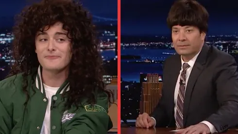 Noah Schnapp en The Tonight Show con Jimmy Fallon.