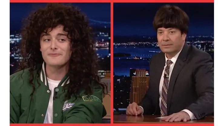 Noah Schnapp en The Tonight Show con Jimmy Fallon.