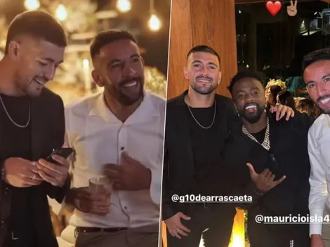 Isla se despide a lo crack en matri con toda la banda del Flamengo