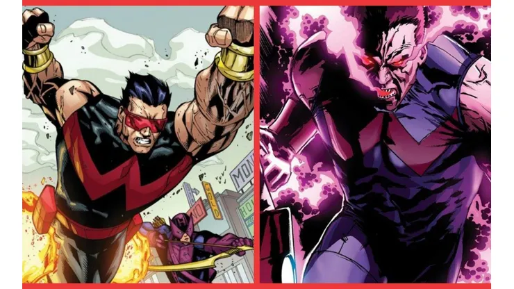 Wonder Man en dos etapas de su vida en los cómics de Marvel.