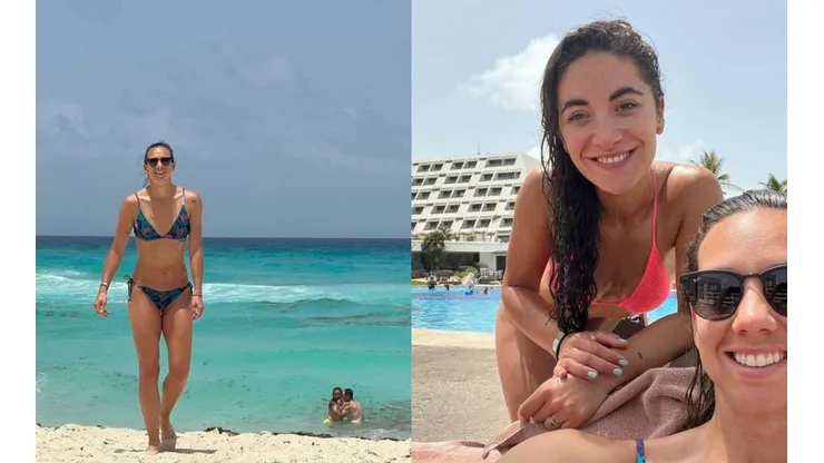 Tiane en sus vacaciones junto a su esposa Sofía