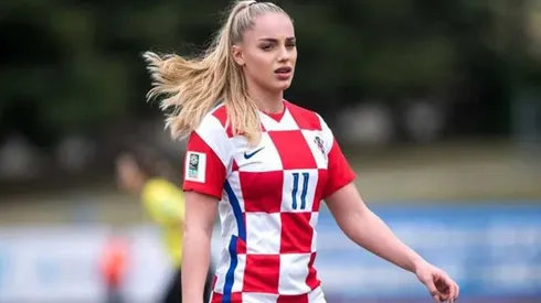 Markovic con la camiseta de la selección de Croacia