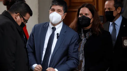 Subsecrtario del Interior, Manuel Monsalve y Ministra de Defensa, Maya Fernández