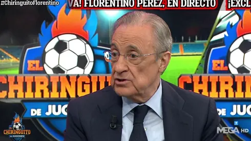 Florentino Pérez habló por una hora con El Chiringuito.