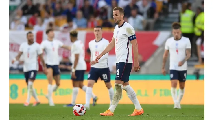 Harry Kane tras la derrota ante Hungría en Wolverhampton
