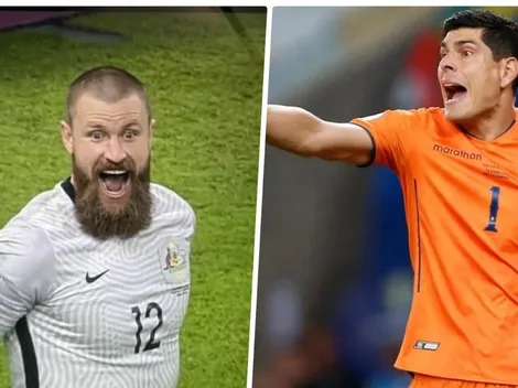 Carlos Lampe barre con el baile del arquero australiano