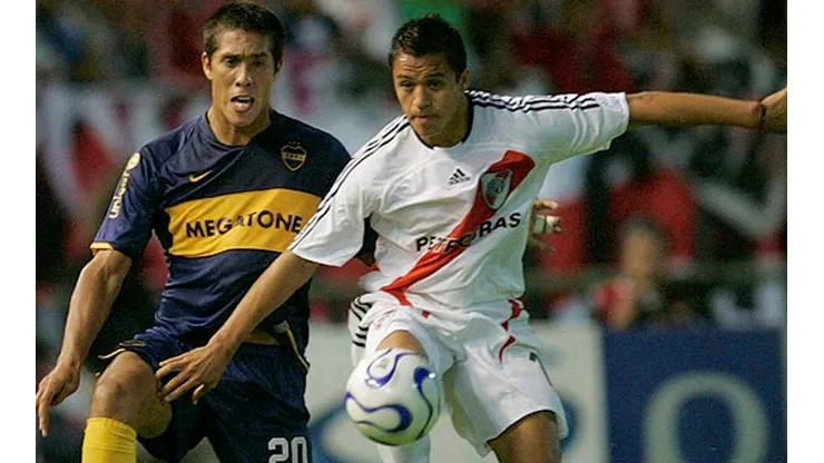 Alexis Sánchez fue campeón de la liga argentina en 2008 con la camiseta de River Plate