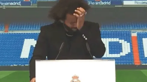 Marcelo lloró en su adiós al Real Madrid