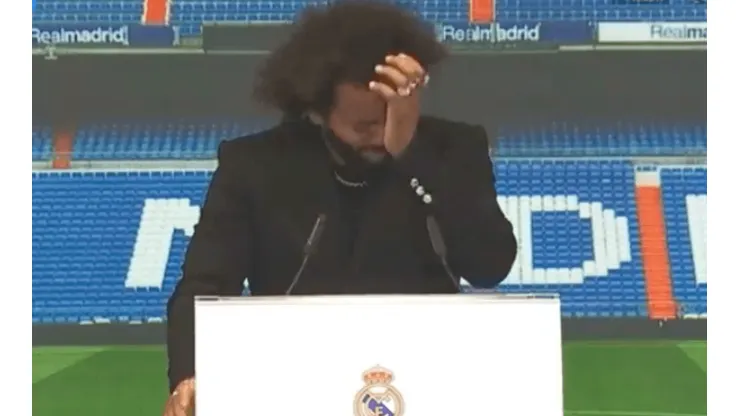 Marcelo lloró en su adiós al Real Madrid