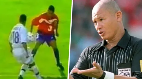 El polémico penal cobrado contra Ronal Fuentes en el estreno de Chile en Francia 1998.