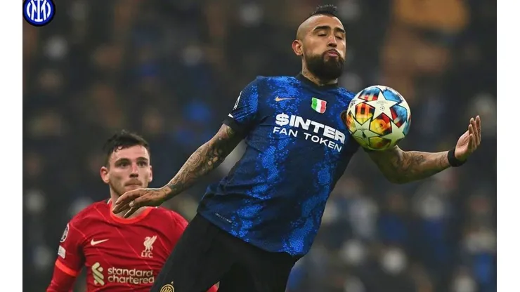 Arturo Vidal fue protagonista del mejor partido de la última temporada en el Inter de Milán, cuando le ganó a Liverpool en Anfield