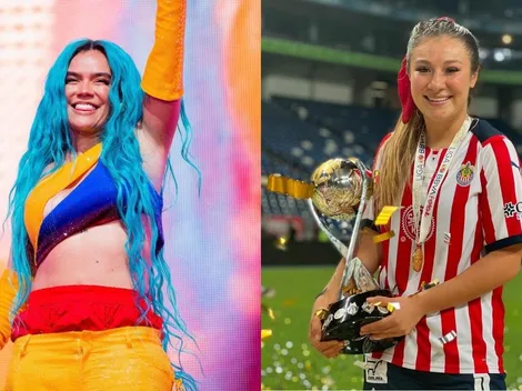 Karol G se compromete con el futfem con mensaje especial a jugadora de Chivas