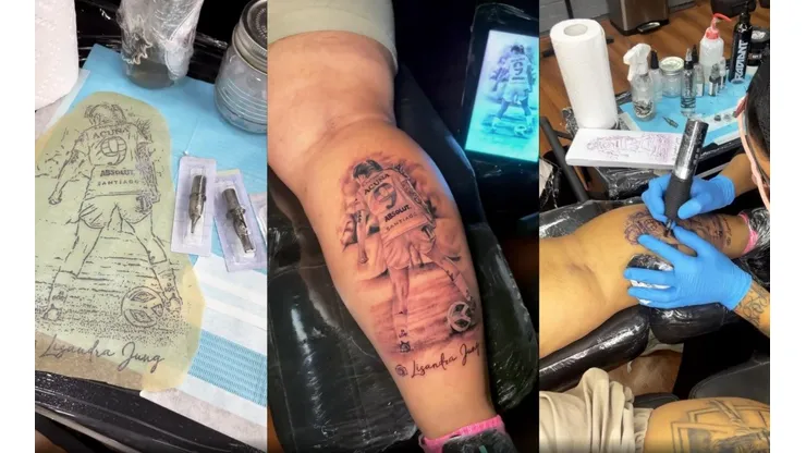 Increíble: La hincha del Chago que suma un tatuaje de Yenny Acuña