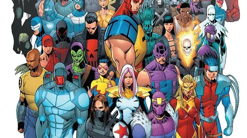 Los Thunderbolts en pleno, en los cómics de Marvel.