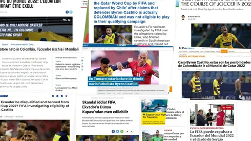 La prensa mundial desembarcó de lleno en el Caso Byron Castillo y la denuncia de Chile contra Ecuador ante la FIFA