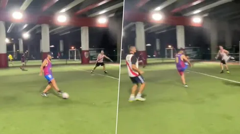 El partido informal de Sergio Agüero en Miami.