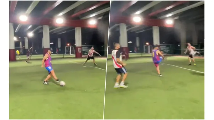 El partido informal de Sergio Agüero en Miami.