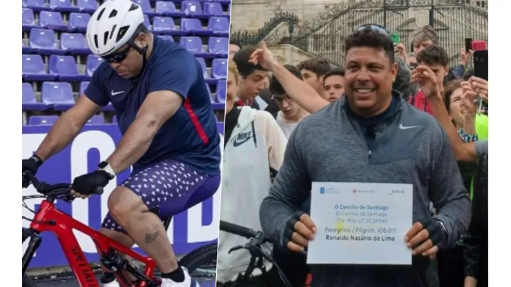 Ronaldo concluyó sus cuatro días de viaje en bicicleta
