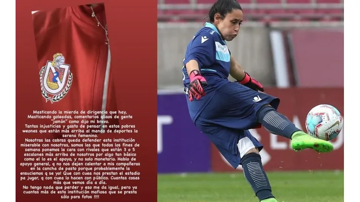 La portera granate fue crítica y terminó siendo desvinculada del equipo