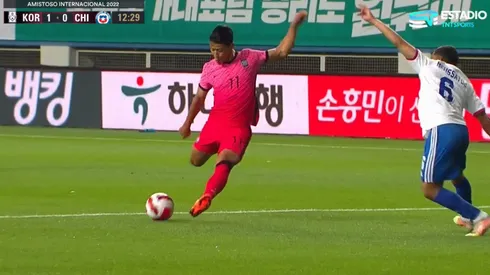Hwang Hee-chan anotó el gol para el 1-0 de Corea del Sur ante Chile