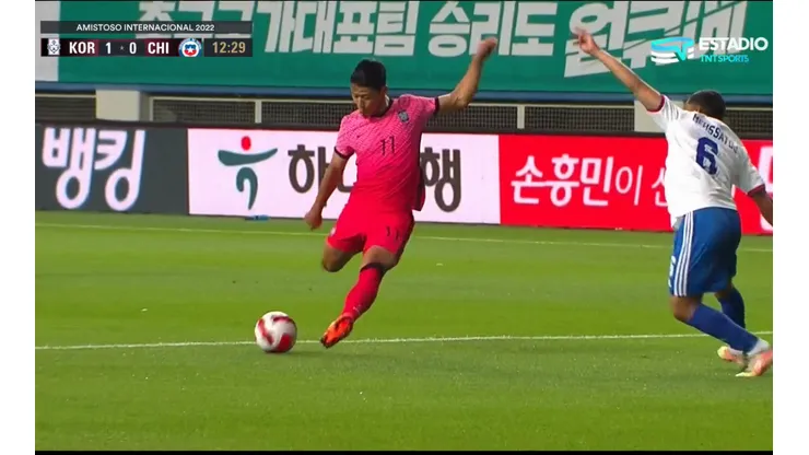 Hwang Hee-chan anotó el gol para el 1-0 de Corea del Sur ante Chile