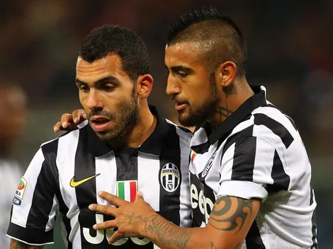 El golazo de Tevez con lujo de Vidal y sus compañeros chilenos