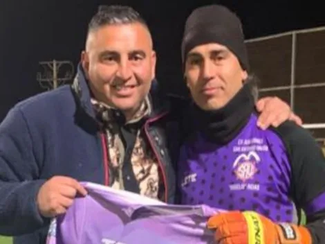 García homenajeado a lo rockstar por viejos cracks del SAU