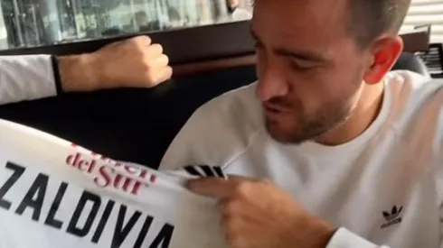 Mati Zaldivia compartiendo con algunos miembros del programa argentino.