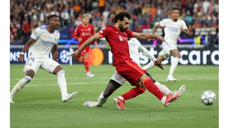 Mohamed Salah quedó frustrado por la gran actuación de Thibaut Courtois.