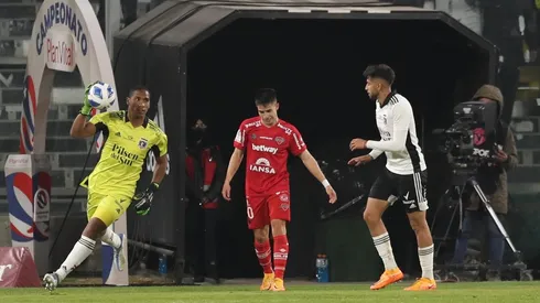 Omar Carabalí fue titular en el encuentro de Colo Colo ante Ñublense.