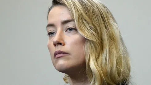 Amber Heard en el juicio.
