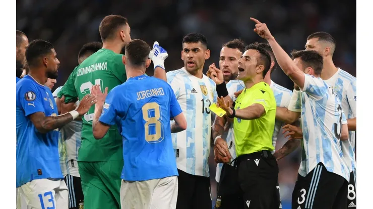 La única jugada donde se complicó el partido, donde Maza supo controlar las acciones.