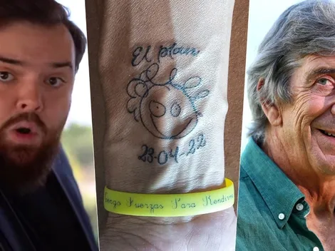 Fanático del Betis se tatúa al Pellegrini dibujado por Ibai