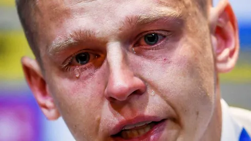 Zinchenko no pudo contener las lágrimas en conferencia de prensa