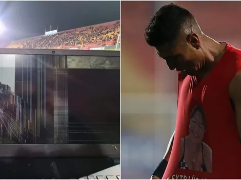 Acusan a Hurtado de patear el notebook de un gráfico