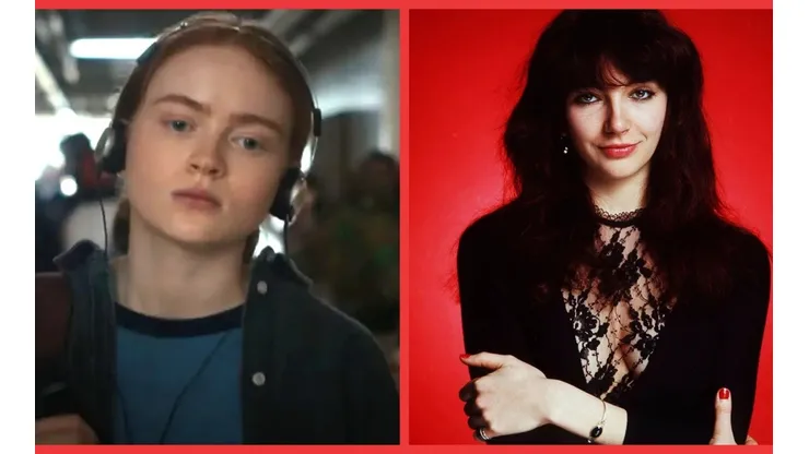 Max en Stranger Things 4 y Kate Bush en los 80's.