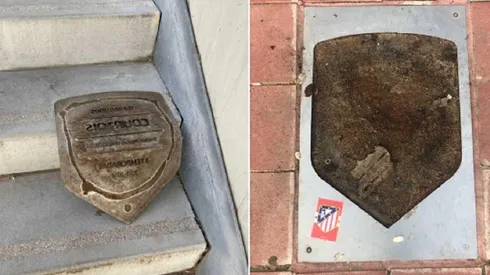 La placa de Courtois fue quitada del Wanda Metropolitano
