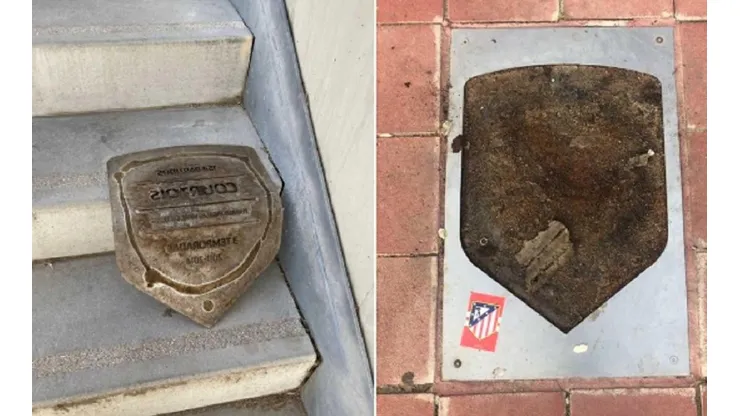 La placa de Courtois fue quitada del Wanda Metropolitano