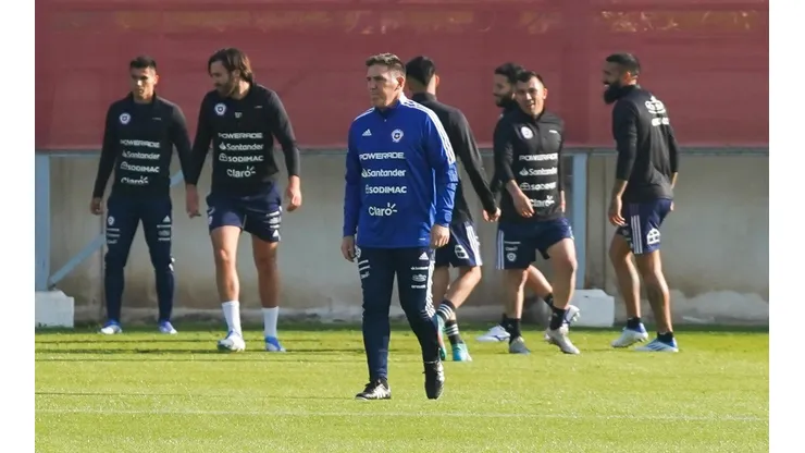 Eduardo Berizzo tuvo su primera práctica junto a la selección chilena
